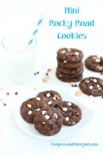 mini rocky road cookies