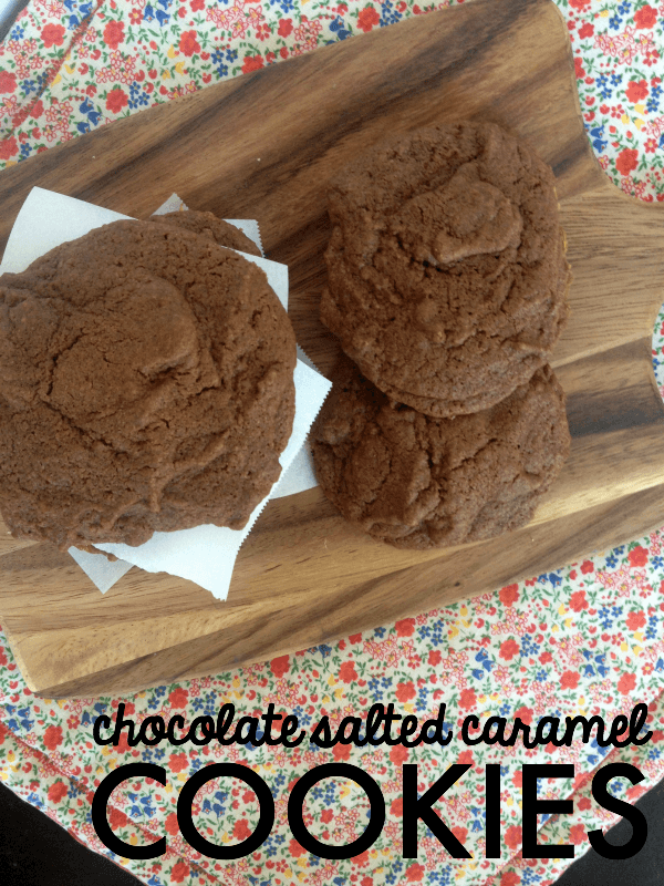 chocolate salted caramel cookies