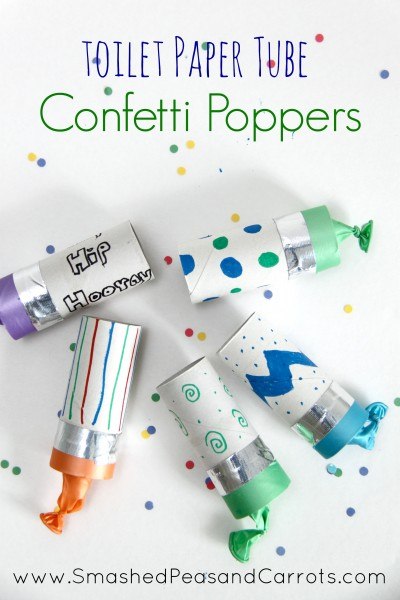 toilet paper tube confetti poppers