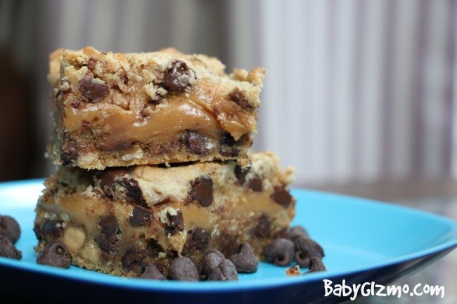 Peanut Butter Caramel Toffee Chocolate Chip Cookie Bars Recipe