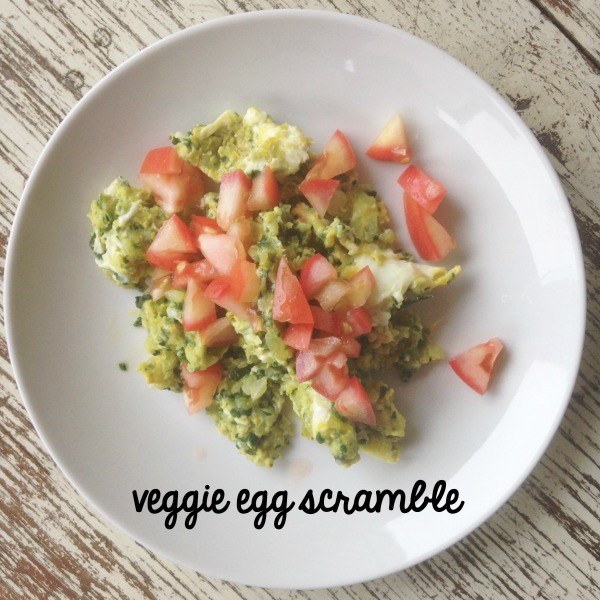 veggie egg scramble