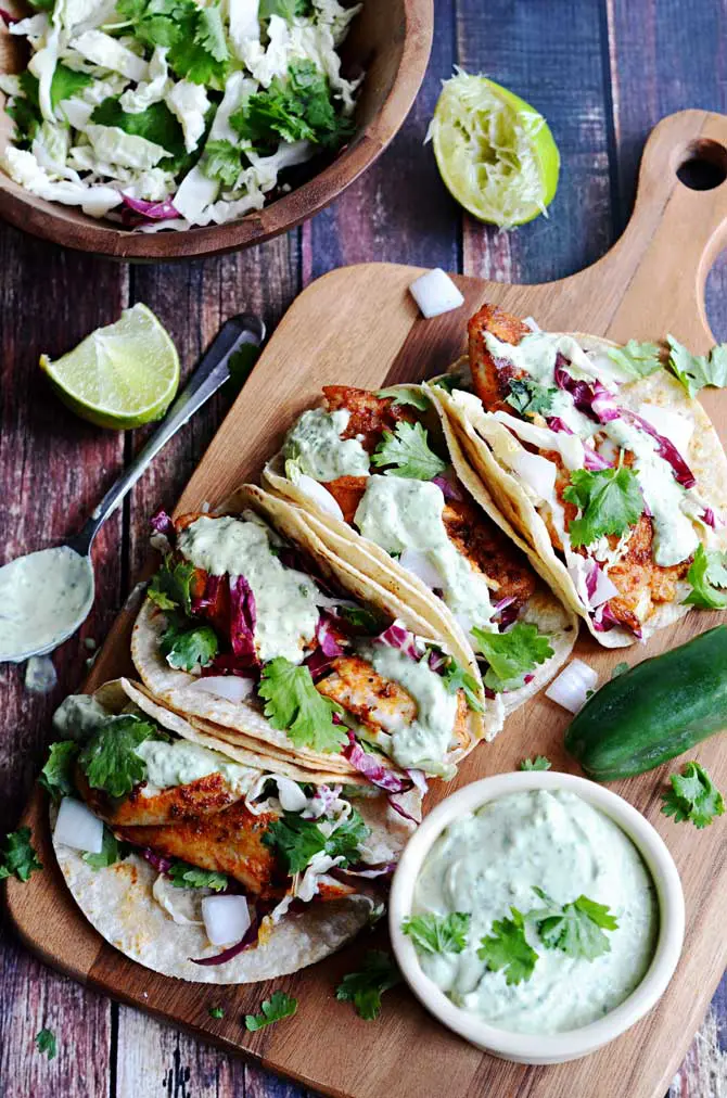 blackened fish tacos