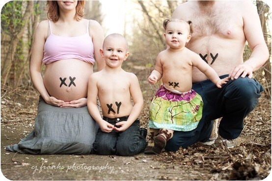 gender reveal idea with xx and xy