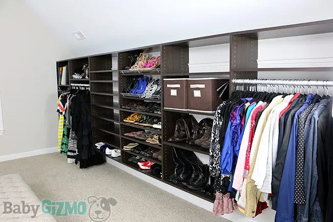 Master Closet with Easy Closet Organizers