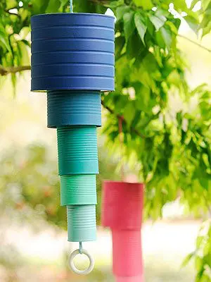 tin cans to make wind chimes
