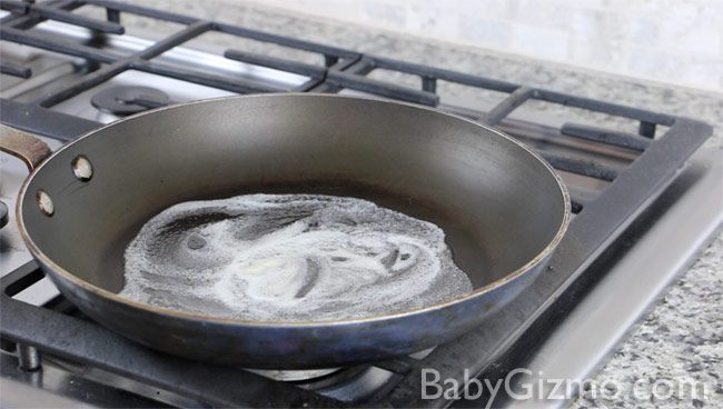 butter in a skillet