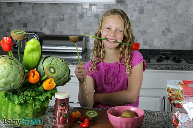 girl with a watermelon vase