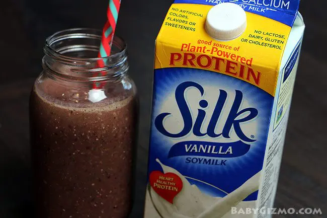 smoothie with silk vanilla milk