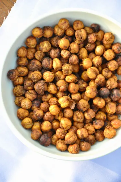 spicy baked chickpeas