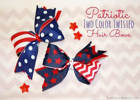 patriotic diy bow
