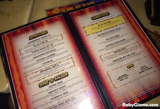 Trex Restaurant Menu