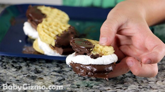 S'mores Waffle Bites Recipe