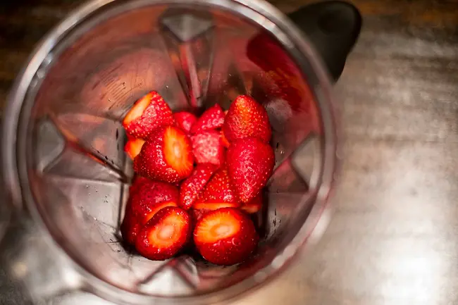 Strawberries in Blender