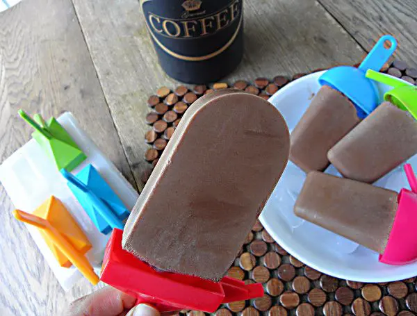 low carb mocha protein popsicles