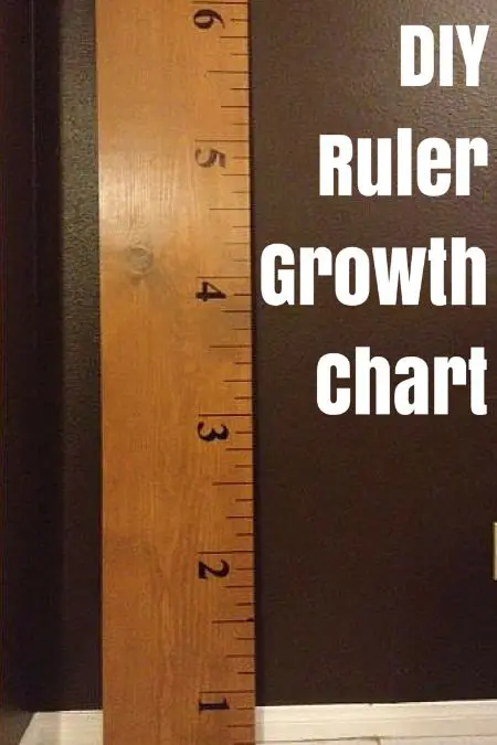 DIY Ruler Growth Chart