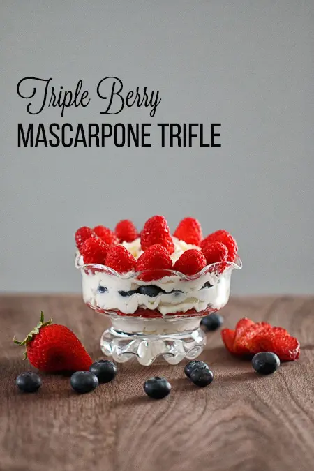 Triple Berry Mascarpone Trifle