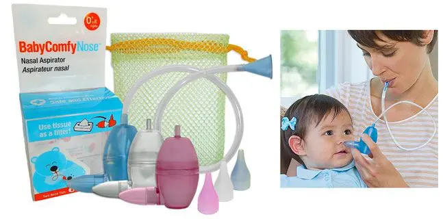 Baby Comfy Nose Nasal Aspirator, Hygienically & Safely Removes