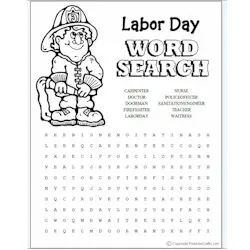 laborday coloring pages