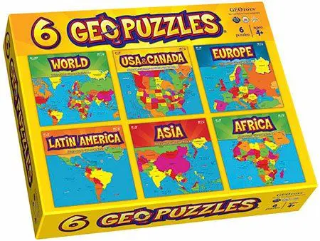 Teach Geography to your Toddler with GeoPuzzles