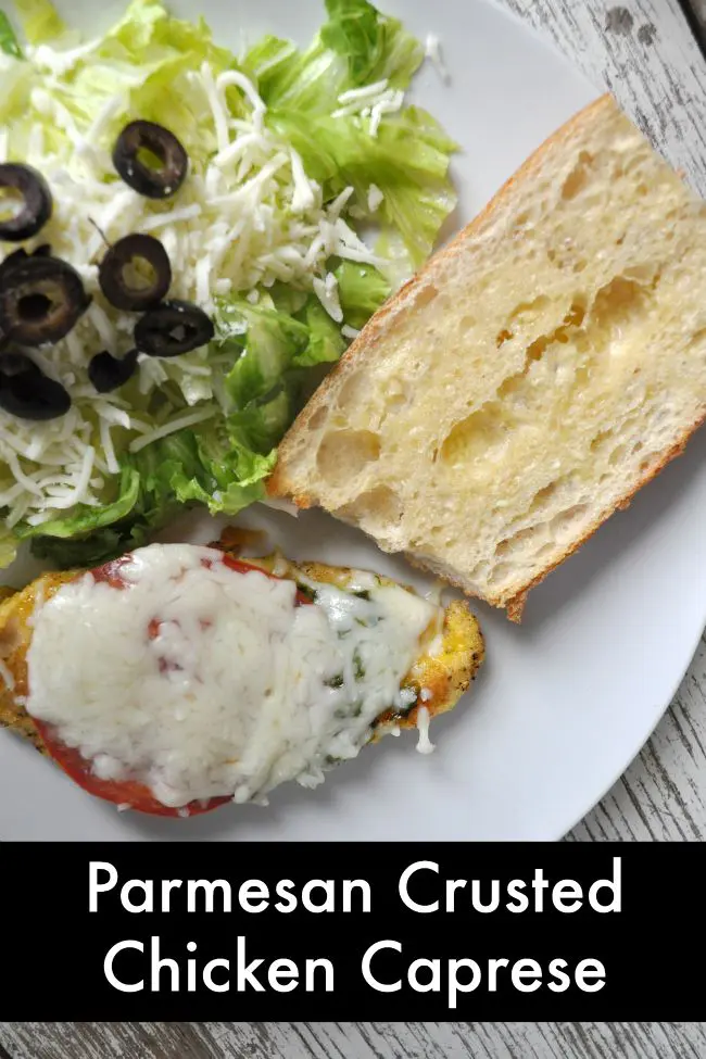 Parmesan Crusted Chicken Caprese