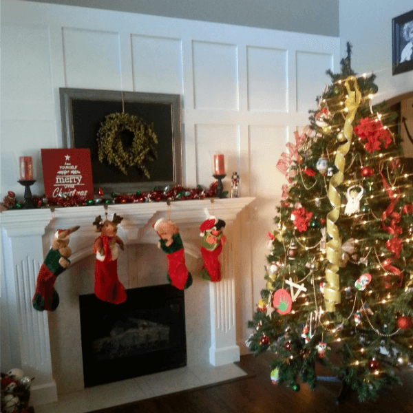 stockings hung by fireplace