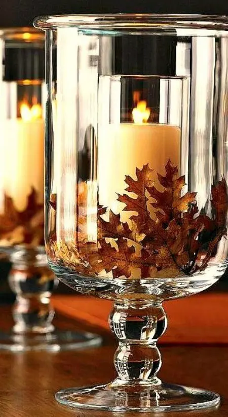 thanksgiving hurricane vases