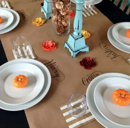 Craft Paper Table Runner