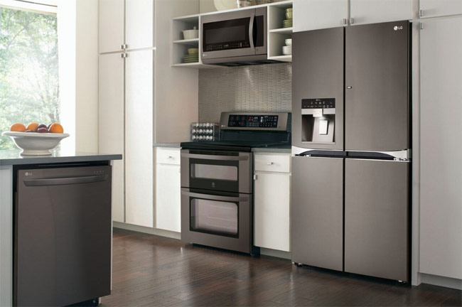 LG DEBUTS BLACK STAINLESS STEEL KITCHEN APPLIANCES Baby 