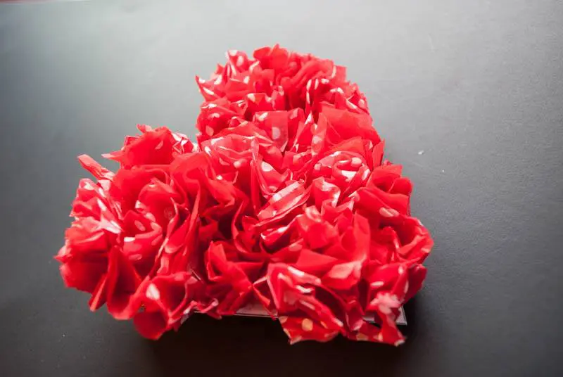 red tissue featured heart