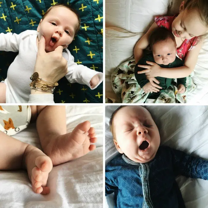baby's first photos collage