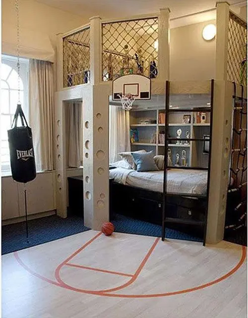 basketball bedroom