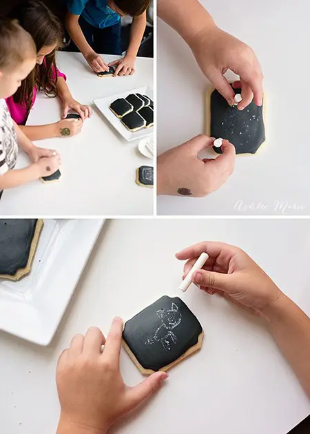 edible chalkboard cookies