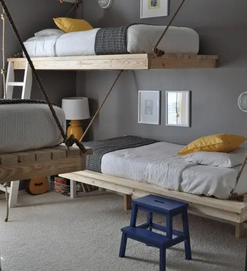 suspended beds