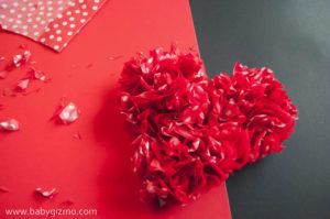 How to Make Valentine's Day Tissue Paper Hearts – | Baby Gizmo