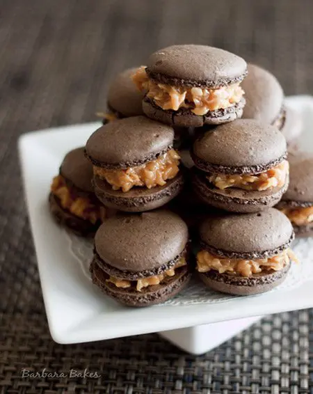 Samoa Coconut Macarons