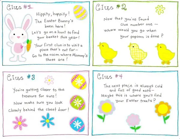 easter hunt printable