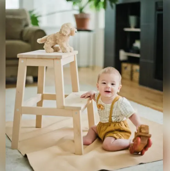 leather baby mat