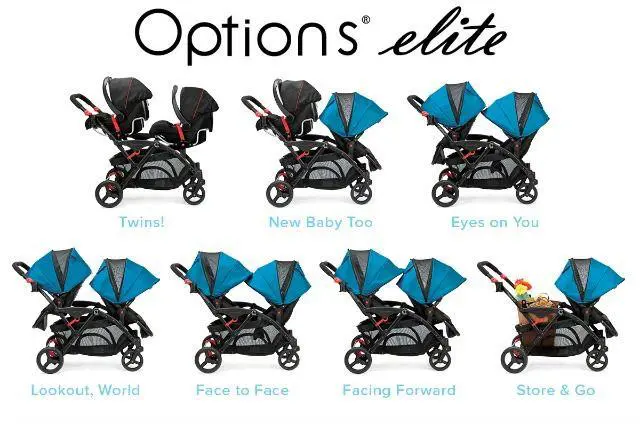 contour tandem double stroller