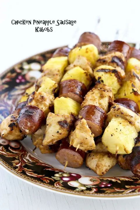 chicken pineapple sausage kabob recipe