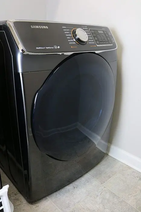 front of samsung dryer