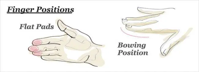 Breast self exam finger position