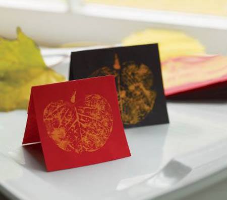 thanksgiving-homemade-cards leaf crafts