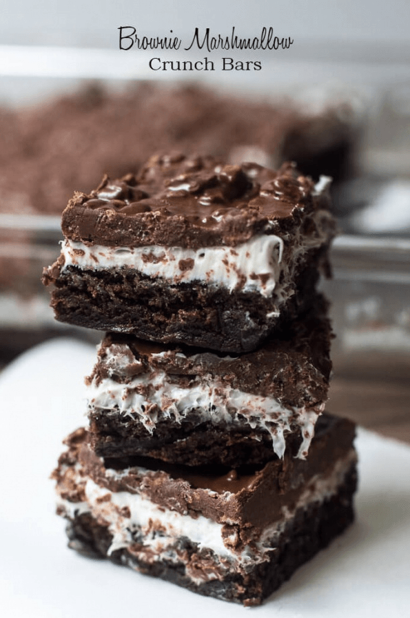 Marshmallow Crunch Brownies