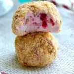 Raspberry cheesecake balls