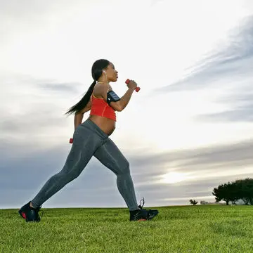 pregnant woman exercising