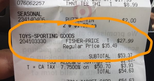 target receipt with circle