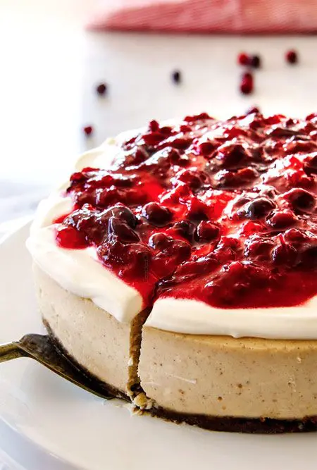 cranberry cheesecake