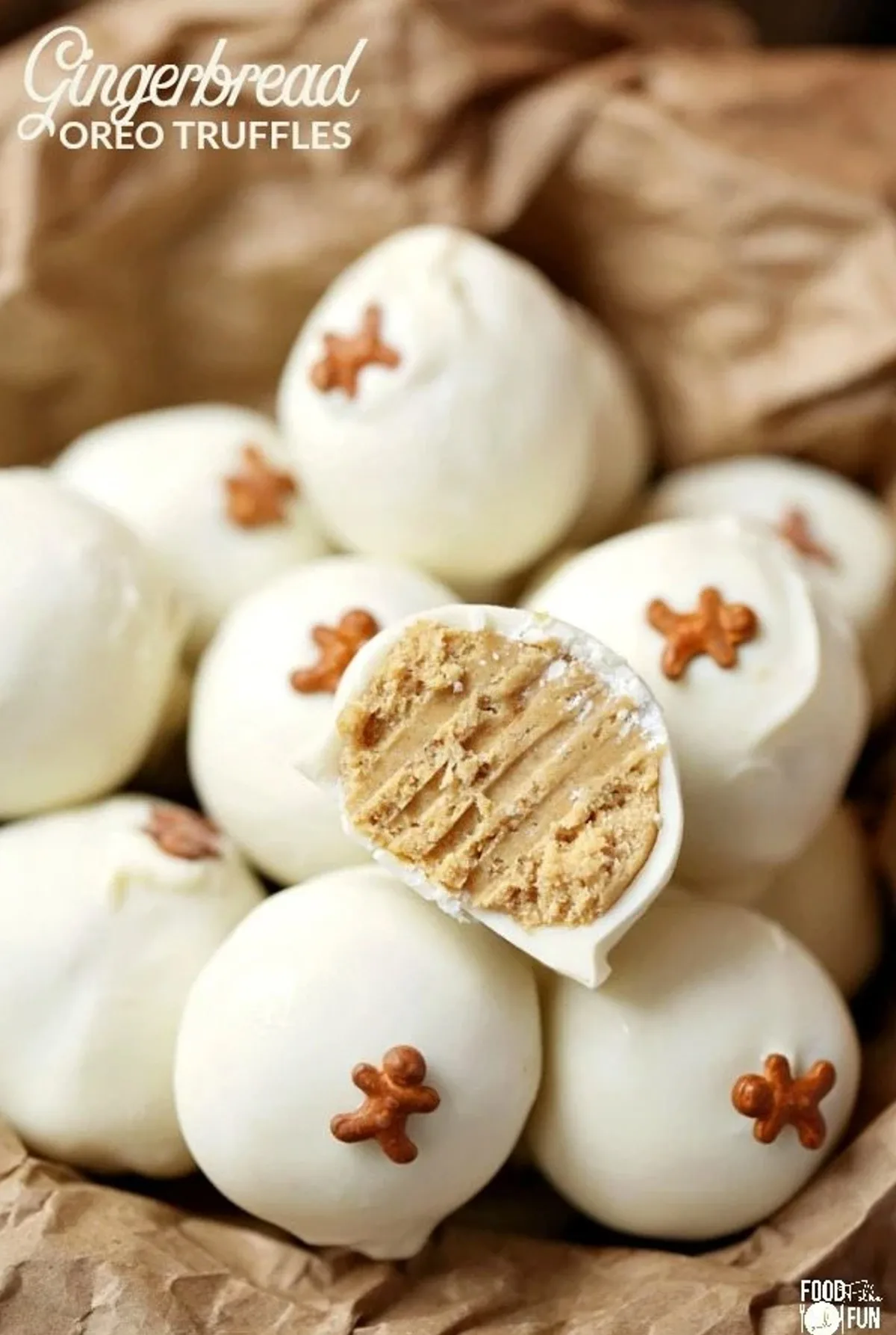 gingerbread oreo truffles