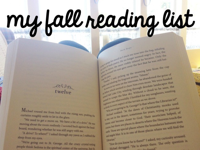 my fall reading list