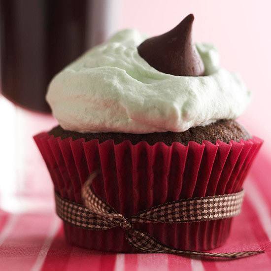 Grasshopper Cupcakes
